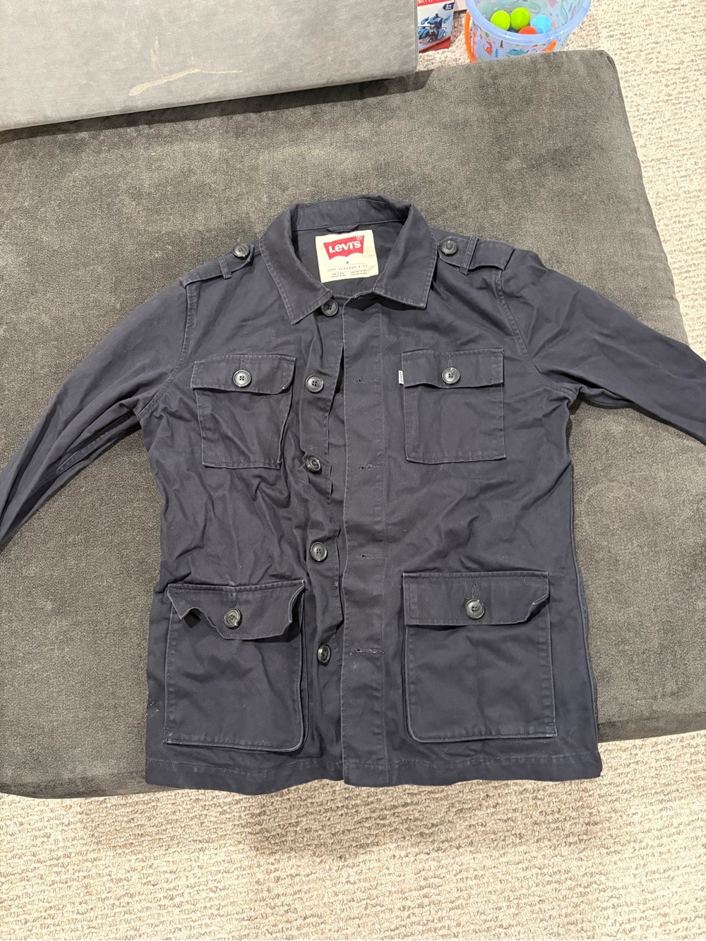 Levi's Men's Dark Navy Field Jacket with Patch Pockets